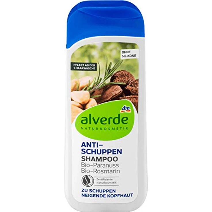 Alverde Antischuppen-Shampoo, wirkt gegen Schuppen – 200 ml – Bild 1