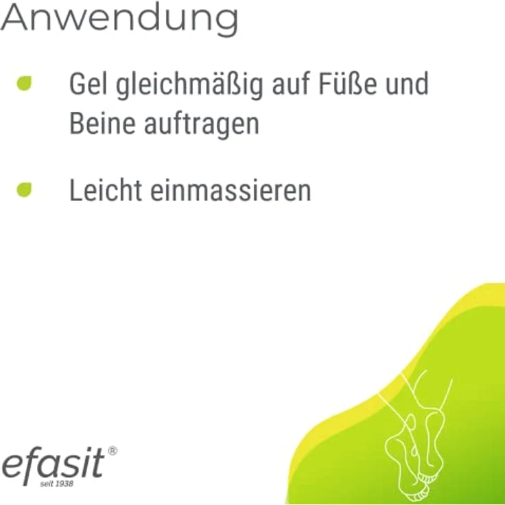 efasit Eis Gel, 75 ml - Eisgel für die Füsse und Beine kühlt und belebt, mit Menthol, Grapefruitextrakt und aktivierendem Duft – Bild 5