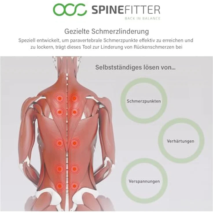 SISSEL SPINEFITTER® Trigger Tool, Massagegerät zur gezielten Lockerung von Triggerpunkten, melonengelb – Bild 6