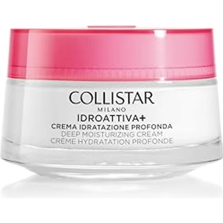 Collistar Idroattiva+ Crema Idratazione Profonda, Gesichtscreme, 100H Feuchtigkeit, Umschmeichelnde Textur, 50 ml, für normale bis trockene Haut – Bild 1