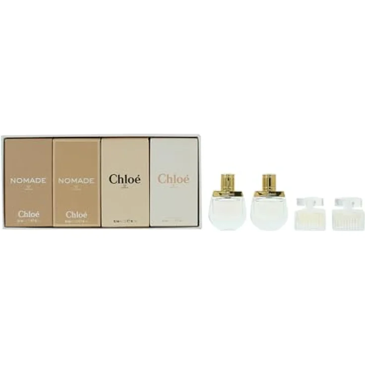 Chloé Mini 4-teiliges Set, Damen-Duftset mit je 5 ml (Nomade EDT, Rose Tangerine EDT, Chloe EDP, Nomade EDP) – Bild 1