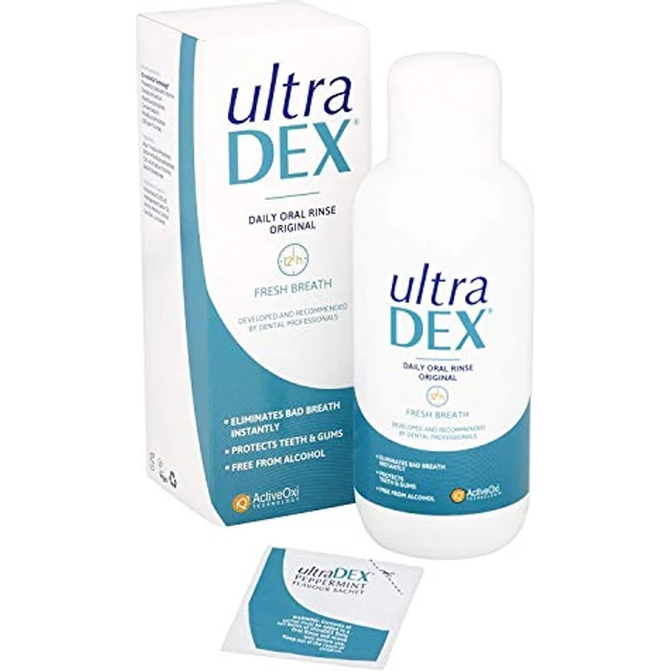 Ultradent Mundspülung antibakteriell 500 ml, hilft beim Abbau von Plaque-Biofilmen  – Bild 8