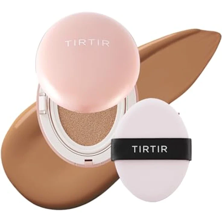 TIRTIR Mask Fit Aura Cushion Mini, mattierendes Make-up mit ausgezeichneter Abdeckung, Farbton 33C Hazel, 4.5 g – Bild 1