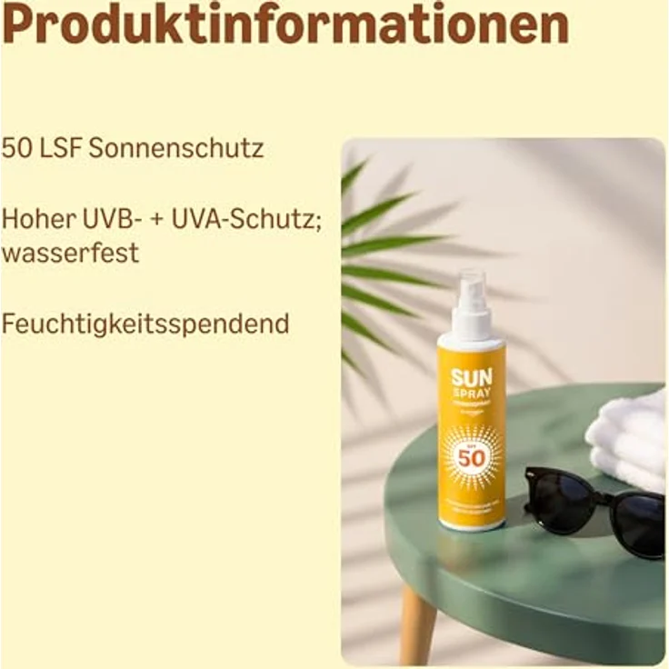 By Amazon Sonnenlotion-Spray 50 LSF, 200 ml, hoher UVB+UVA Schutz, wasserabweisend, dermatologisch – Bild 2