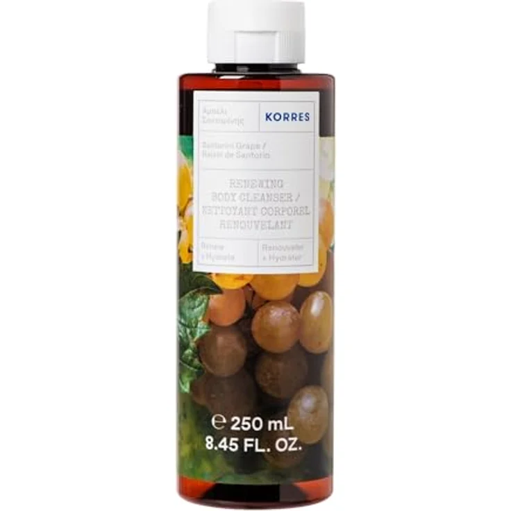 Korres Santorini Grape, Revitalisierendes Duschgel für Damen, 250 ml, Pflege und Reinigung für samtweiche Haut – Bild 1