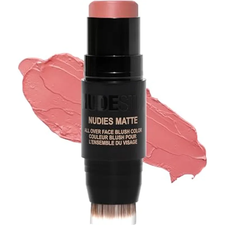 Nudestix Nudies Matte, multifunktionales Make-up für Augen, Lippen und Gesicht, Farbton Nuaghty N' Spice, 7 g, vegan