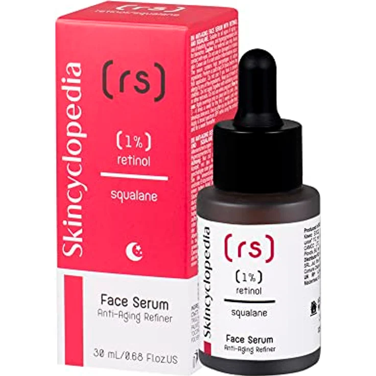 Skincyclopedia 1% Retinol Serum, hochdosiert mit Squalan, Anti Aging Gesichtsserum für straffere Haut, 30ml – Bild 1