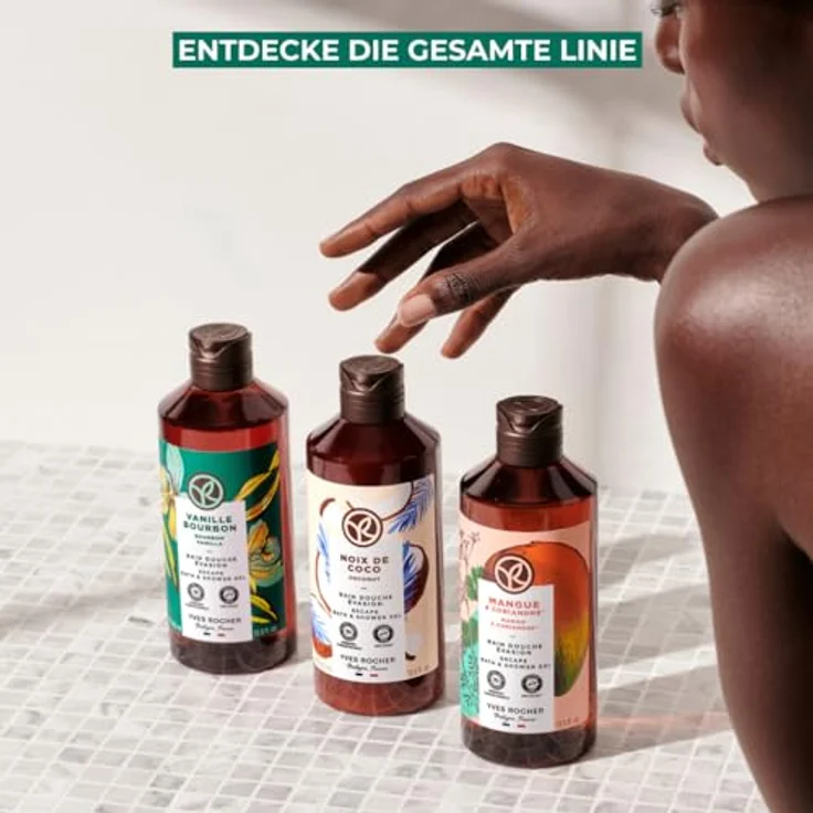 Yves Rocher BAIN DE NATURE BAIN DOUCHE VANILLE BOURBON FLACON 400ML, Duschgel mit Bourbon-Vanille Duft, 93% natürliche Inhaltsstoffe – Bild 5