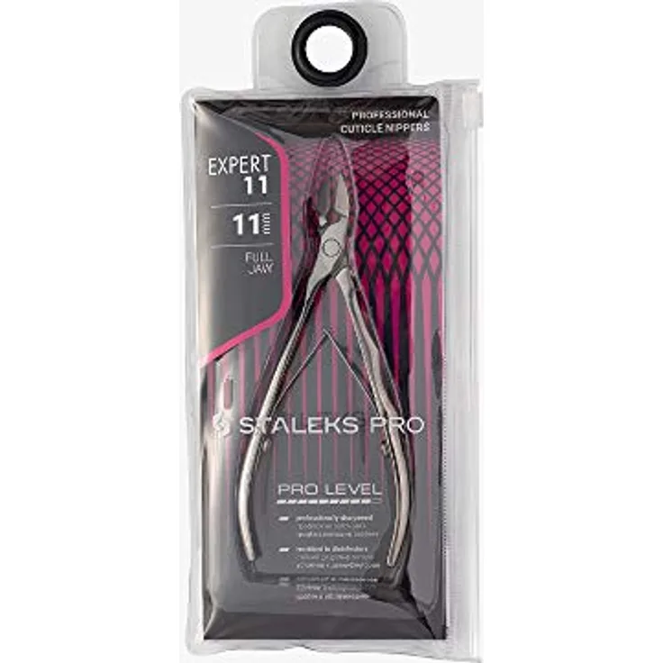 Staleks Expert 11, Professionelle Nagelhautzange für präzise Nagelpflege, 11 cm, robustes Metall