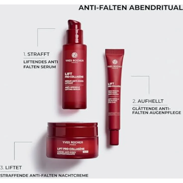 Yves Rocher LIFT Pro-COLLAGÈNE Nachtcreme - Anti-Falten Gesichtscreme, Kollagen & Hyaluronsäure, straffend - 50 ml – Bild 5