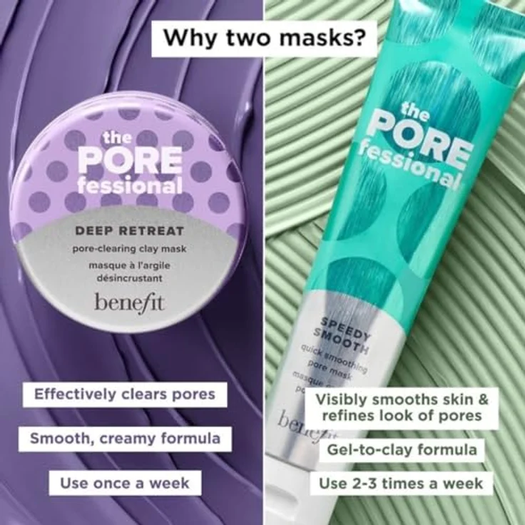 Benefit The POREfessional Speedy Smooth Pore Mask, Gesichtsmaske zur Porenverfeinerung, 75g – Bild 9