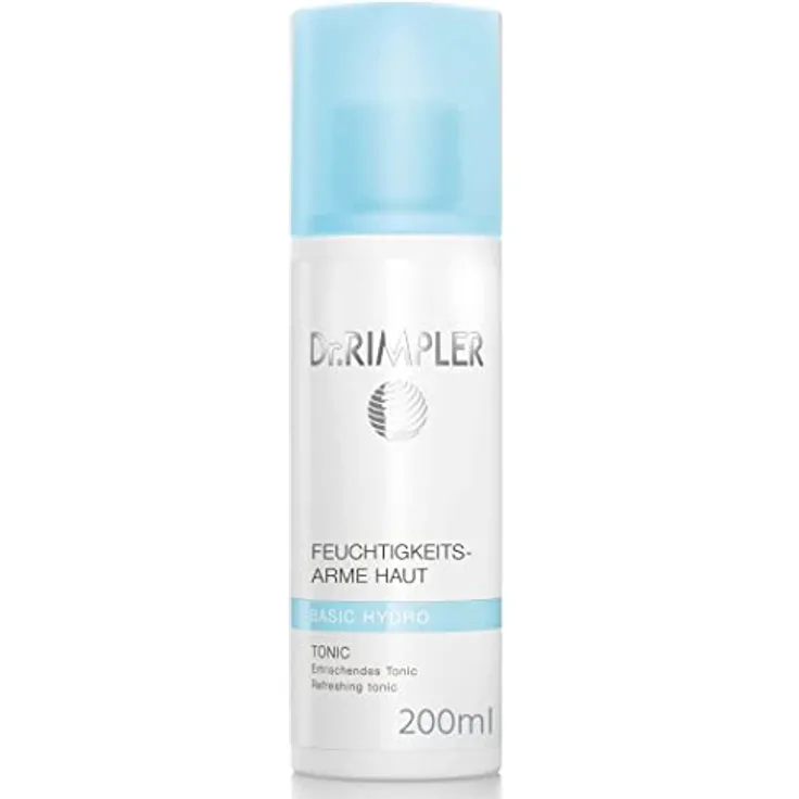 Dr. Rimpler Belebendes Gesichts-Tonic mit Kamille "Hydro" I kein Austrocknen der Haut I Gesichtswasser beruhigend und feuchtigkeitsspendend, 200ml