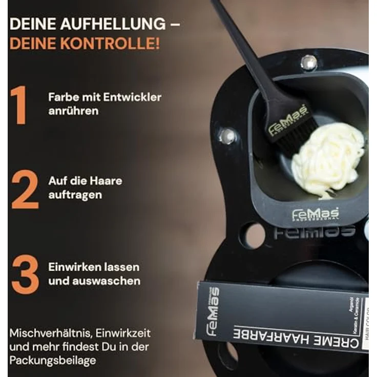 FemMas Oxycreme 6% 5000 ml, Oxidationsmittel für Haare färben & tönen, pflegendes Arganöl, gleichmäßige Salon-Qualität, Hair Color Developer – Bild 3