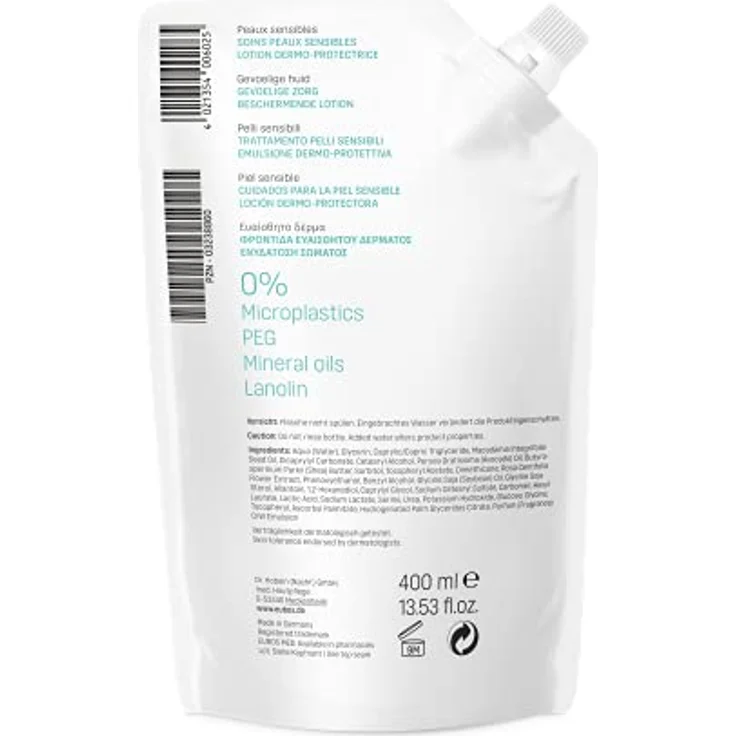 Eubos | Dermo Protectiv | 400 ml | Nachfüllbeutel | Für normale bis trockene Hautverträglichkeit | Dermatologisch bestätigt – Bild 4