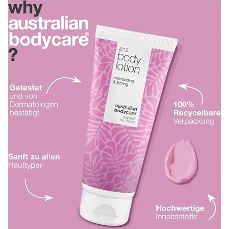 Australian Bodycare B12 revitalisierende Bodymilch, 200 ml, feuchtigkeitsspendend, intensiv pflegend, für Damen – Bild 4