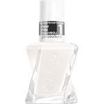 essie langanhaltender Nagellack mit glänzendem Finish, Maniküre ohne UV-Licht, Gel Couture, Farbe: Nr. 136 first fitting, Weiß, 1 x 13,5 ml