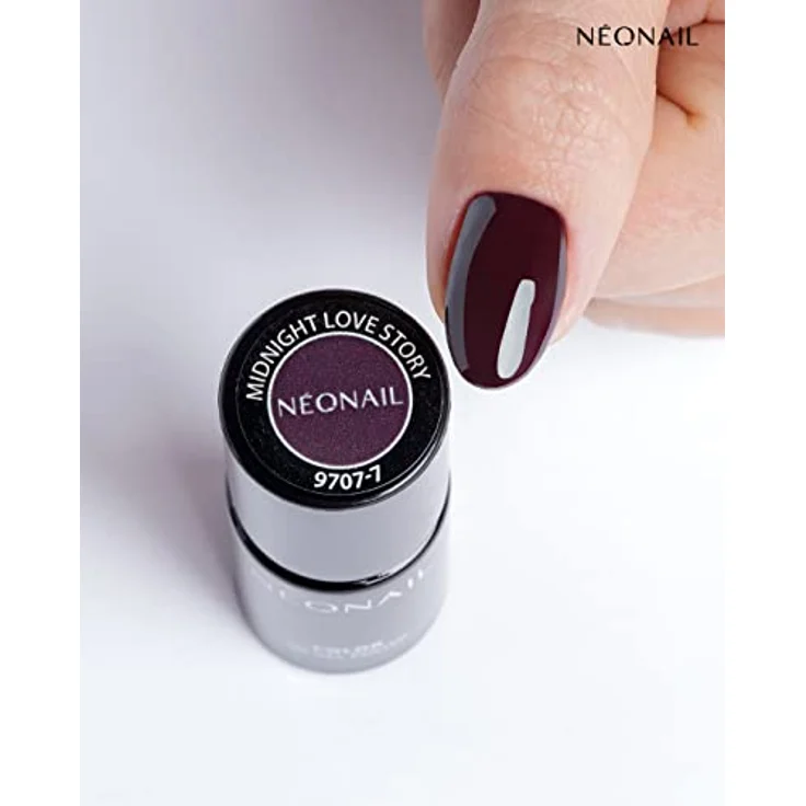 NÉONAIL UV Nagellack Midnight Love Story, 7,2 ml - Braun - hochpigmentierter UV Lack für Gel Nägel mit langanhaltender Maniküre bis zu 21 Tage – Bild 4