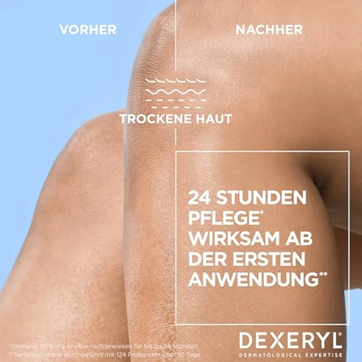 DEXERYL Dexeryl Pflegelotion für trockene und sehr trockene Haut, 24h Feuchtigkeit, beruhigt Juckreiz, 200 ml – Bild 2