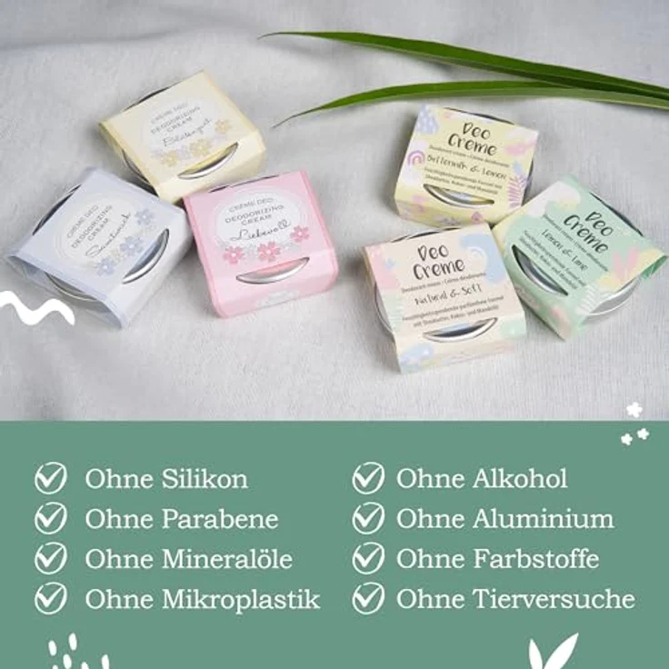 Badefee Deo-Creme Lemon & Lime, 45 ml, feuchtigkeitsspendende Deocreme mit antimikrobiellem Zinkoxid – Bild 5