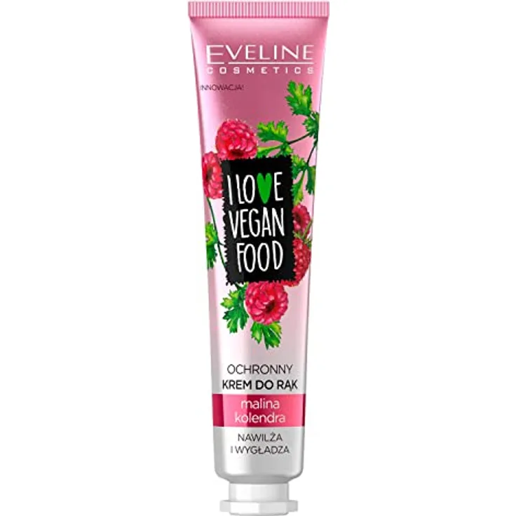 Eveline Cosmetics Ich Liebe Vegan Food Protective Handcreme Raspberry & Corlender, 50 ml