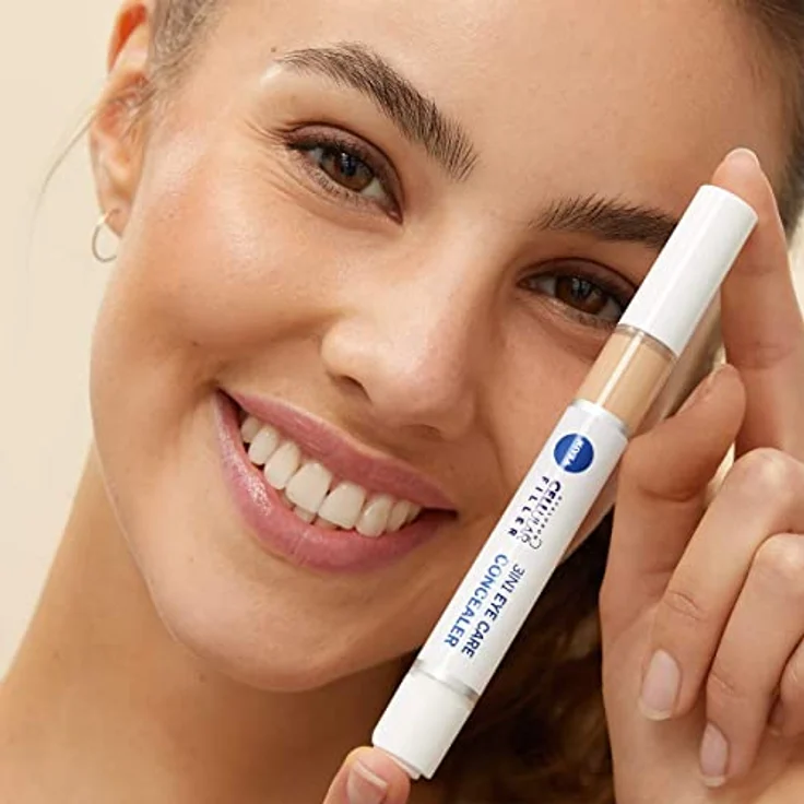 NIVEA Hyaluron Cellular Filler 3IN1 Augenpflege Concealer Mittel (4 ml), Anti-Age Concealer mit Hyaluron, Abdeckstift für Augenringe, Rötungen und Pickel – Bild 3