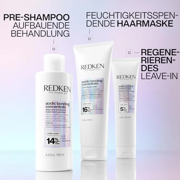 Redken Acidic Bonding Concentrate Intensive Treatment gegen Farbverlust, Mit Bonding Care Komplex, 1 x 190 ml, Zitrusduft – Bild 5