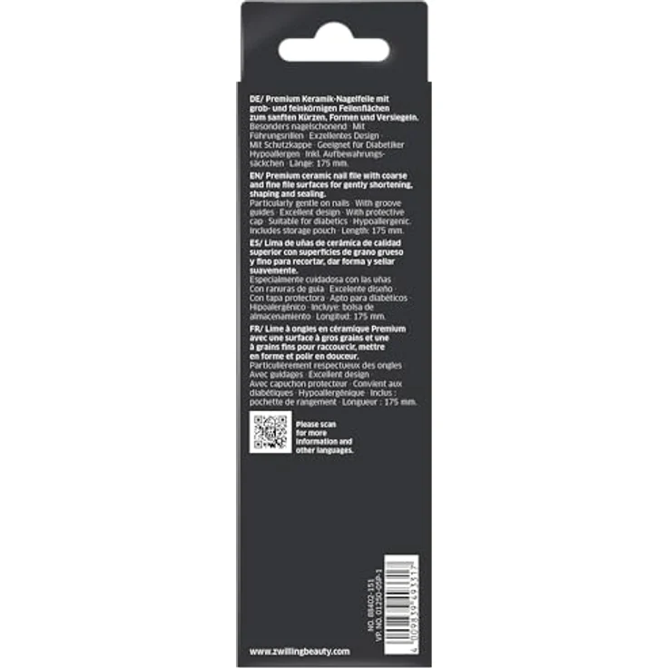 Zwilling Twinox Nagelfeile, Keramik, weiß Nagelfeile 1 Stück – Bild 7