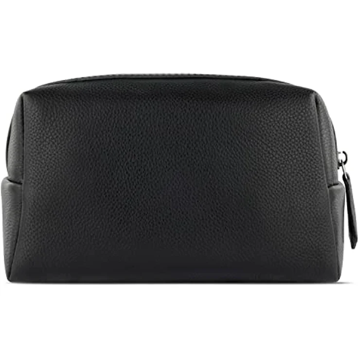 bugatti Bella Kosmetiktasche aus echtem Leder, Cosmetic-Case, Schminktasche in schwarz – Bild 3
