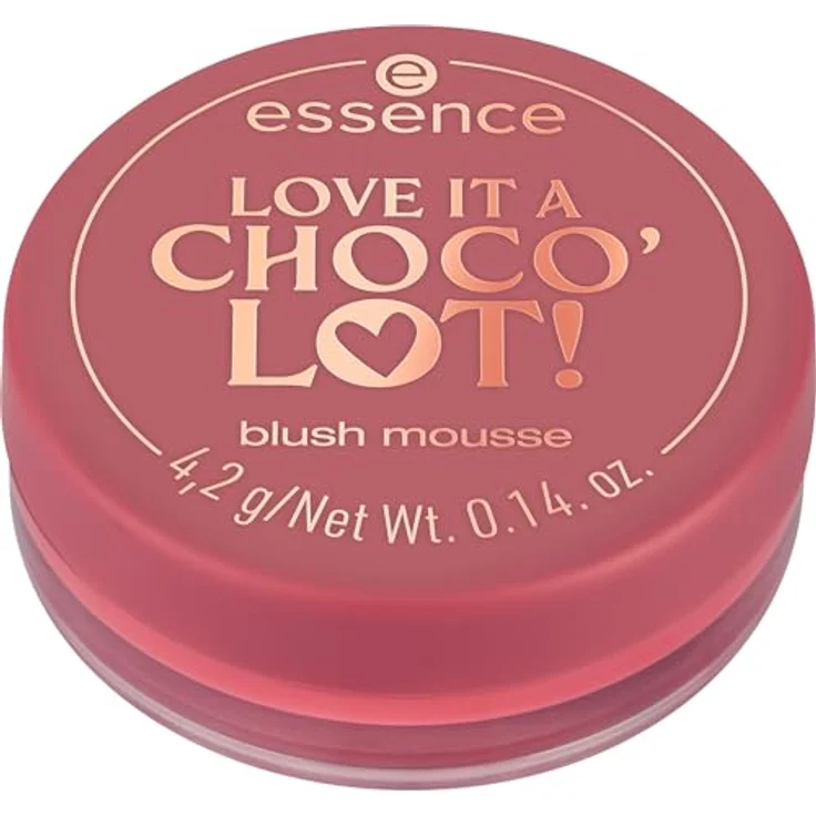 Essence Cosmetics LOVE IT A CHOCO' LOT! Blush Mousse, Nr. 01 Pink, Intensiv Matt, Vegan, 4.2g Pack – Bild 2