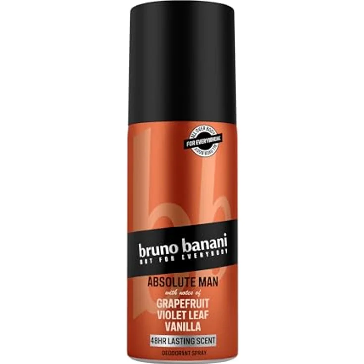 bruno banani Absolute Man Deo-Bodyspray, holziger Amberduft, 48h lang anhaltend, vegane Formel, 150 ml – Bild 1
