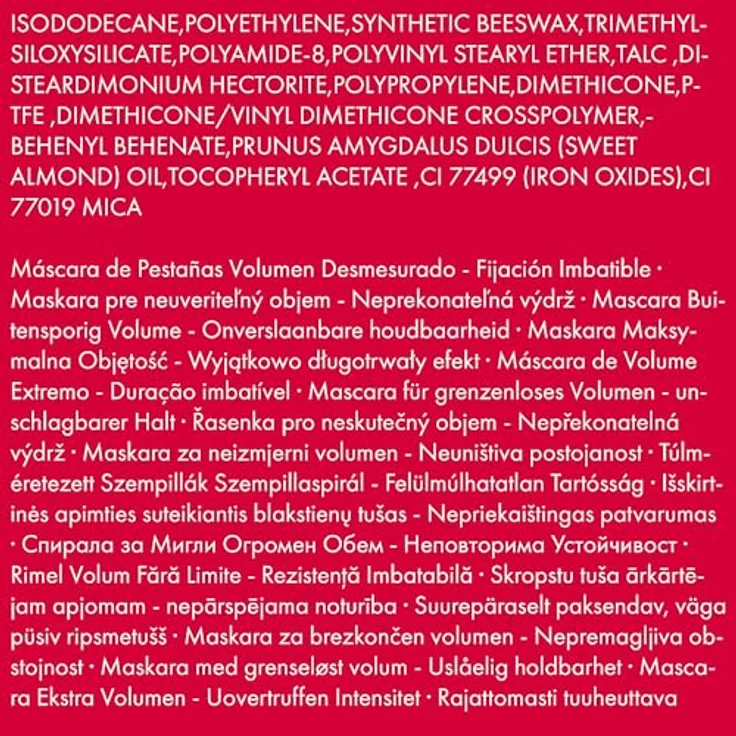 PUPA Milano Vamp! Mascara Forever, Wimperntusche mit voluminösem Effekt und wasserresistenter Formel, 9 ml – Bild 7