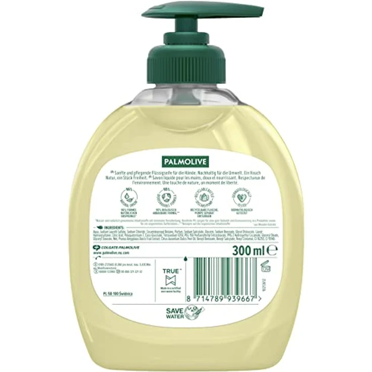 Palmolive Seife Naturals Milch und Honig 6 x 300 ml - Flüssigseife für alle Hauttypen, Handseife, flüssige Handseife – Bild 3