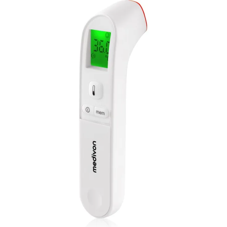 Medivon Timi Verona digitales Fieberthermometer, Babythermometer mit sekundenschneller Messung und beleuchtetem Display