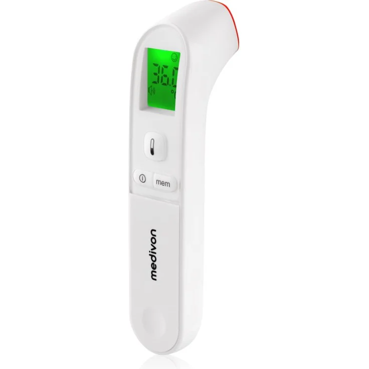 Medivon Timi Verona digitales Fieberthermometer, Babythermometer mit sekundenschneller Messung und beleuchtetem Display