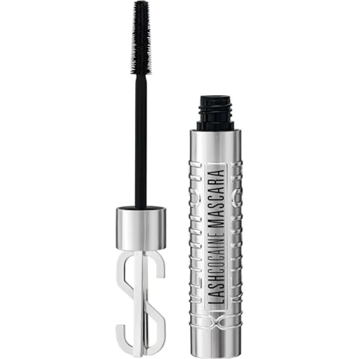 Svenja Walberg LASHCOCAINE OVERRICH MASCARA – 3LOOKS Technology, Wimperntusche mit natürlichem Wimpernwachstum, wischfest, vegan, TRENDING BLACK, Made in Germany