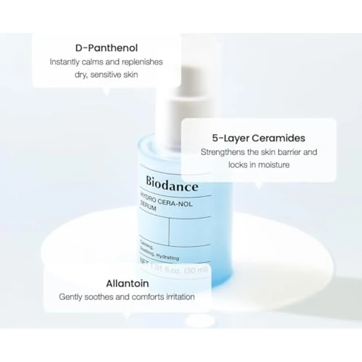 Biodance Hydro Cera-Nol Serum 30ml – 5% Panthenol, Ceramide & Hyaluronsäure – feuchtigkeitsspendendes Serum für empfindliche Haut – Bild 6