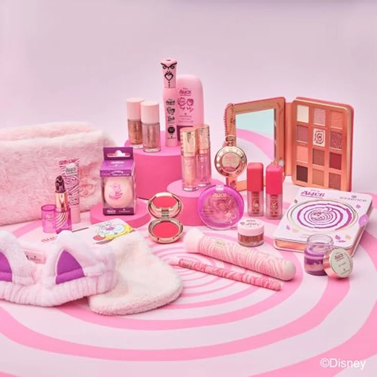 essence Disney Alice in Wonderland Lidschattenpalette 01 - All Smiles Here, 16 g, mit veganen, schimmernden und matten Farbtönen für vielseitige Make-up-Looks – Bild 5