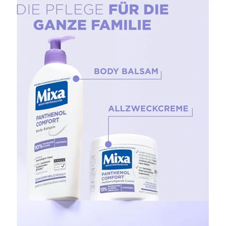 Mixa Pflege Panthenol Comfort Body Balsam Bodylotion 250 ml – Bild 9