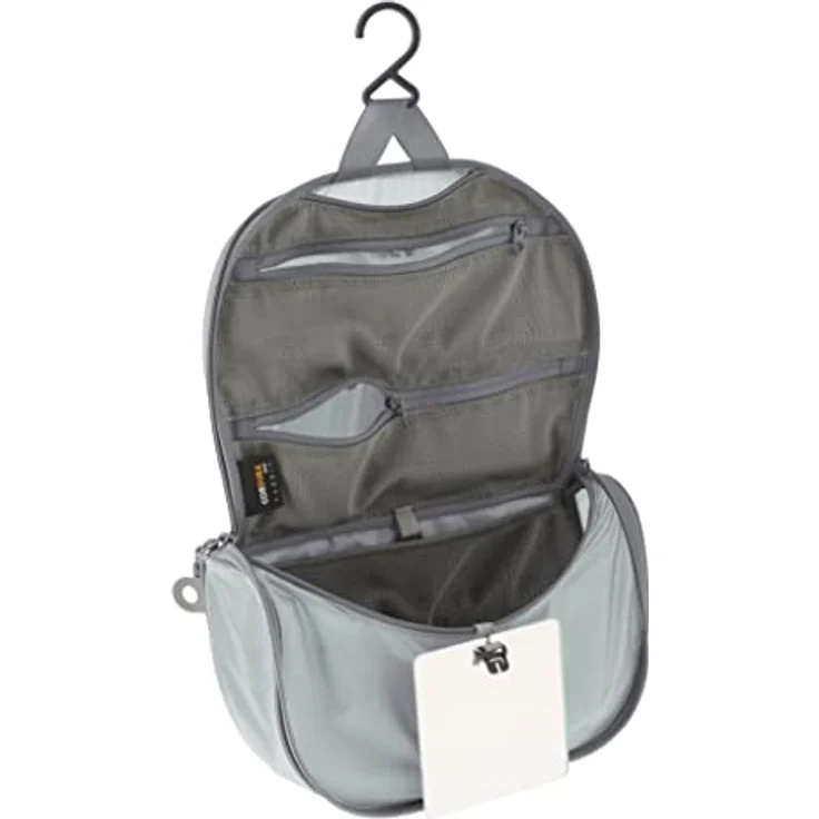 Sea To Summit Ultra-Sil Hanging Toiletry Bag, Beauty Case, grau, 3 l, wasserabweisend, mit Haken und Spiegel – Bild 2