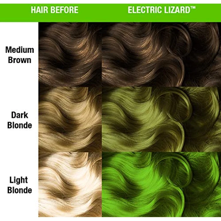 Manic Panic Electric Lizard Classic Creme Semi Permanent Hair Dye, Vegan, Cruelty Free, 2 x 118ml Green – Bild 4