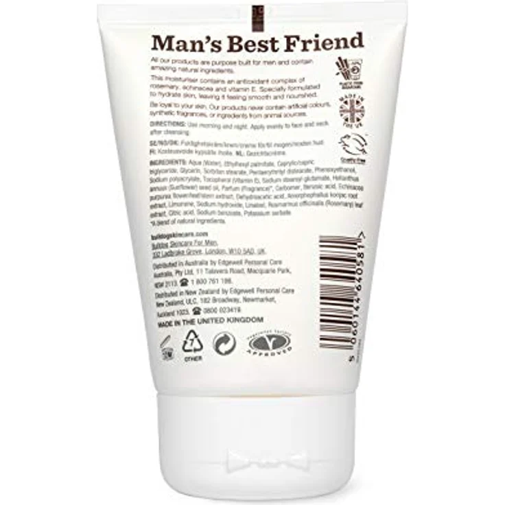 BULLDOG Anti-Ageing Moisturiser 100ml - Reduziert Zeichen des Alterns, für reife Haut, schnell einziehend – Bild 2
