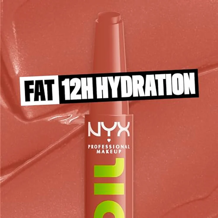 NYX Professional Makeup Fat Oil Slick Click, tönender Lippenbalsam mit hochglänzender Pflege, Farbton Verified, 2 g – Bild 5