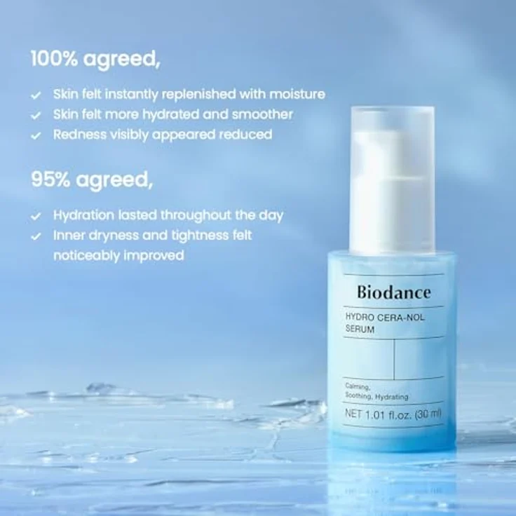 Biodance Hydro Cera-Nol Serum 30ml – 5% Panthenol, Ceramide & Hyaluronsäure – feuchtigkeitsspendendes Serum für empfindliche Haut – Bild 4