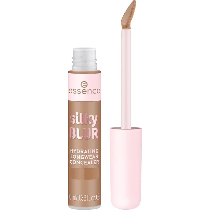 Essence Silky Blur Hydrating Longwear Concealer, 10 ml, Farbe 240, mittlere Deckkraft, seidiges mattes Finish