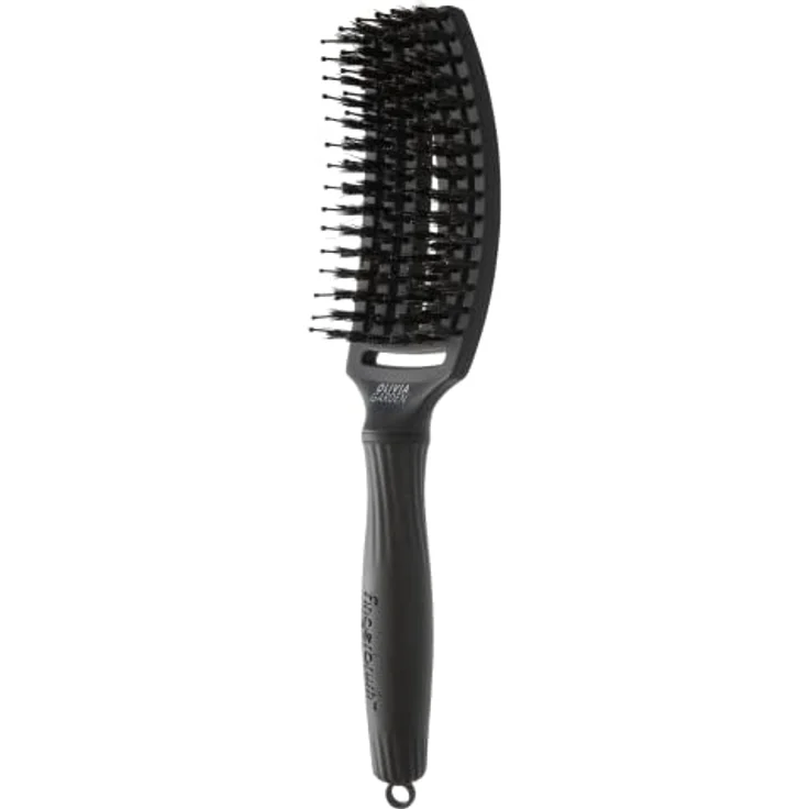 Olivia Garden - Fingerbrush Care Iconic Boar & Nylon Full Black HairBrush - Medium – Bild 4