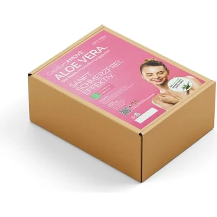 arte fiori Capillum AMOVE Aloe Vera Enthaarungscreme für Intimbereich, 1000g Sparpack, schmerzfrei, neutraler Geruch, ohne Zusatzstoffe – Bild 1