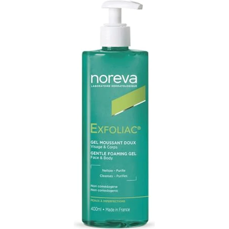 Noreva Exfoliac Reinigungsgel mild, 400 ml Gel zur porentiefen Reinigung ohne Talgproduktion anzuregen – Bild 2