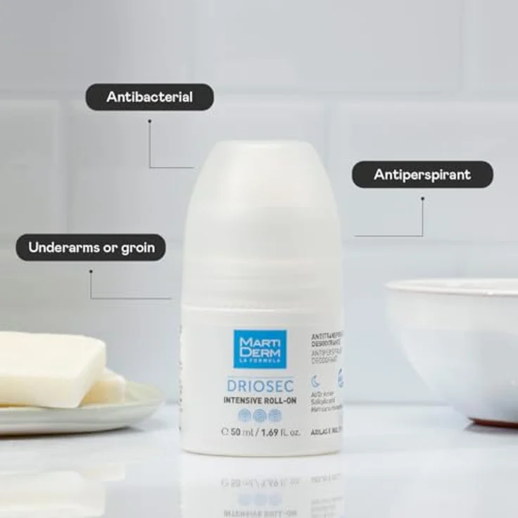 Martiderm Driosec Intensive Roll-On, 50 ml, langlebiges Deodorant für zusätzlichen Komfort – Bild 2