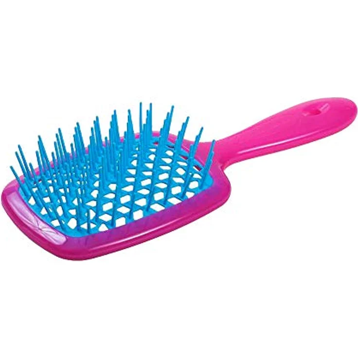 Jäneke Superbrush Bürste Fuxia Fuchsia mit türkis-blau Igel - 55 gr. – Bild 4