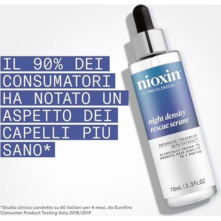 NIOXIN Night Density Rescue Serum, Haarverdünnerserum mit Ingwer und Koffein, 70 ml, für Damen und Herren – Bild 3